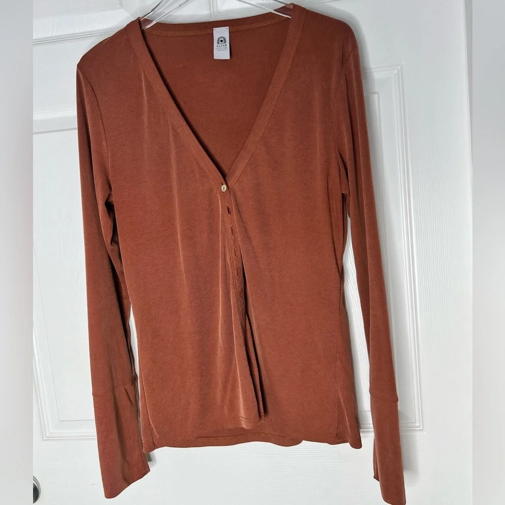 Altar Houseline Button Down Cardigan Sz XL